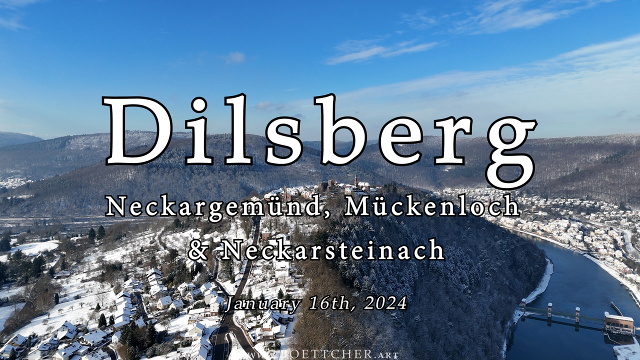 Luftbild Dilsberg im Januar 2024