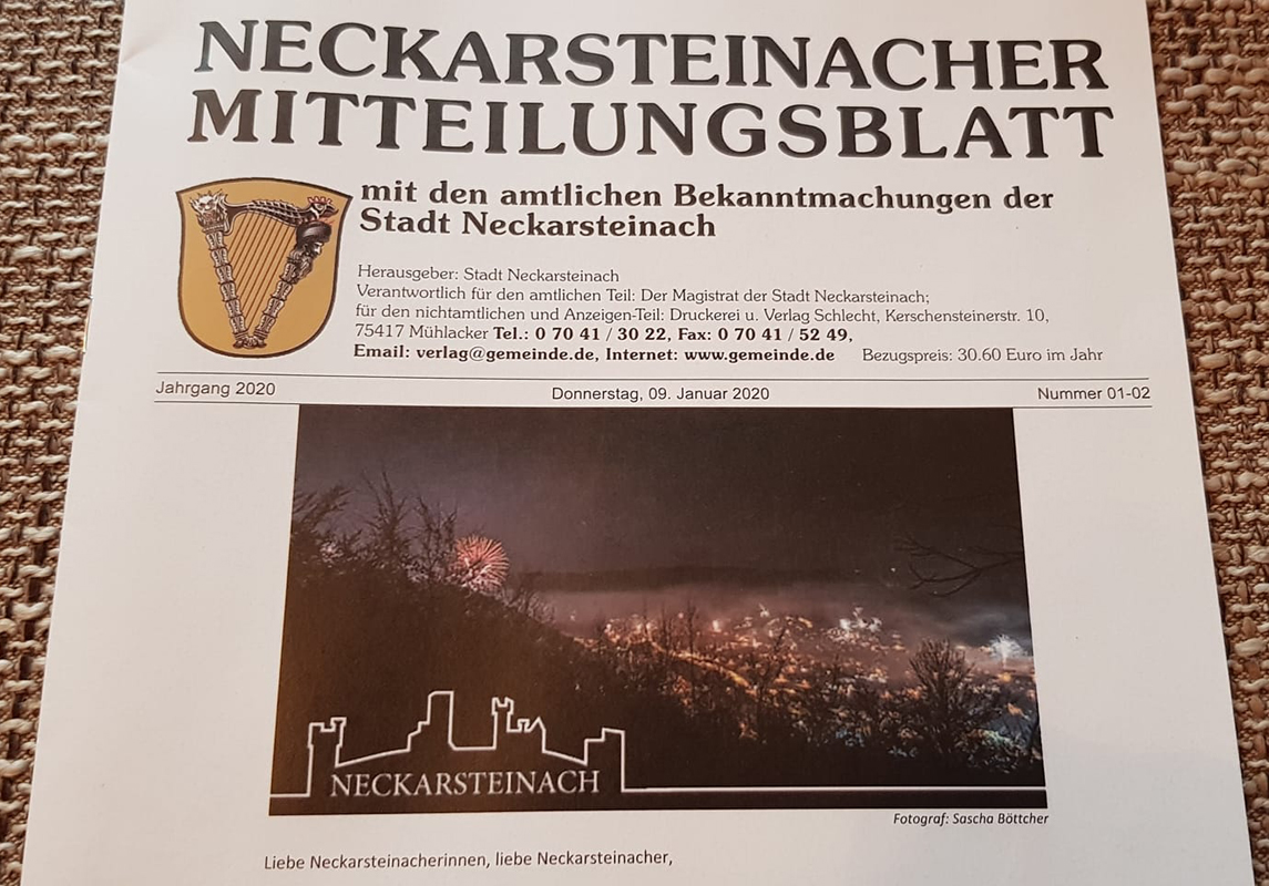 Neckarsteinacher Mitteilungsblatt 2020